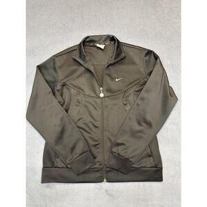 Nike Youth Track Jacket Black Zip Up Youth LG